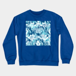 Blue and Navy Tie-Dye Crewneck Sweatshirt
